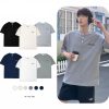 Áo thun nam cổ nút basic
